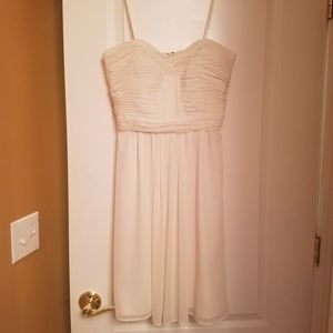 Max & Cleo White Strap Dress Sz 6